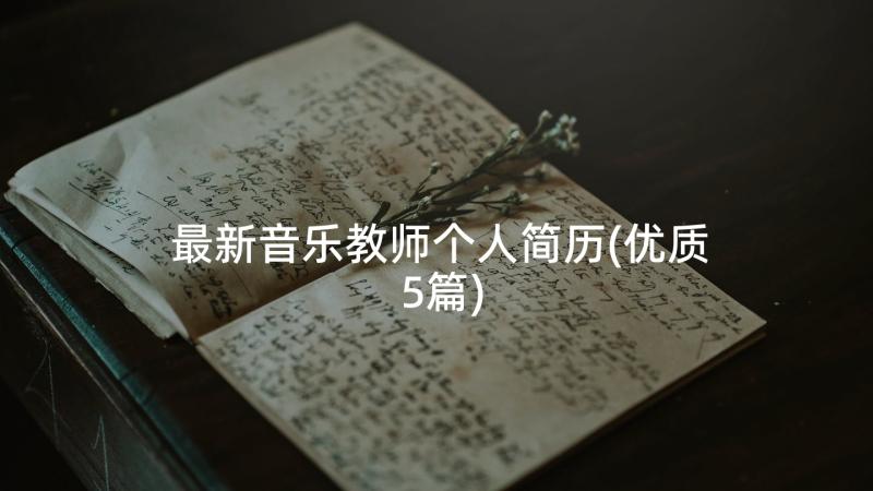 最新音乐教师个人简历(优质5篇)