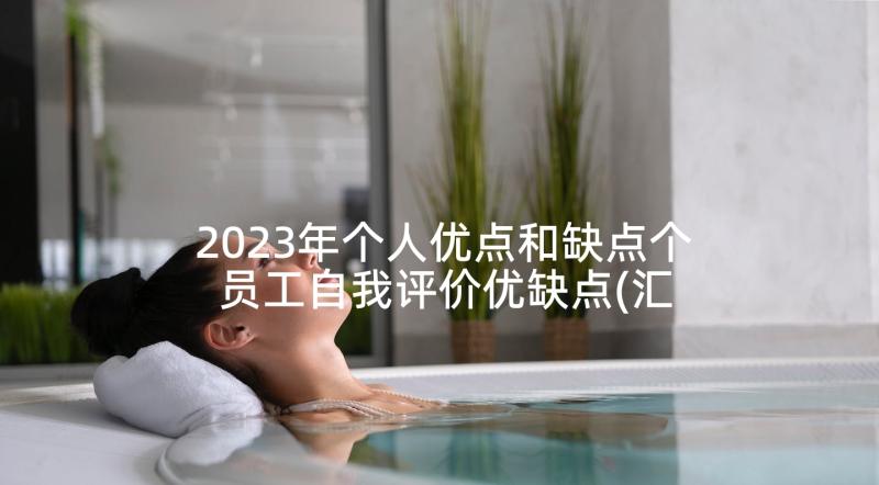 2023年个人优点和缺点个 员工自我评价优缺点(汇总5篇)