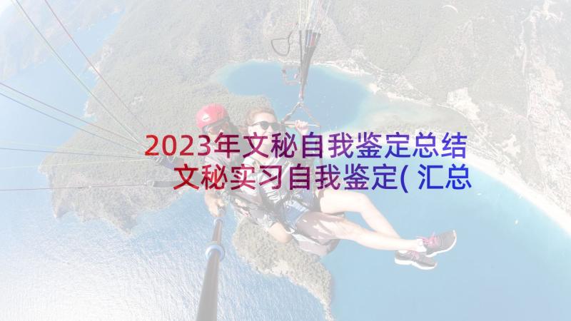 2023年文秘自我鉴定总结 文秘实习自我鉴定(汇总5篇)