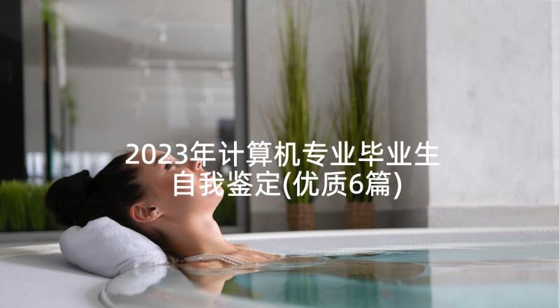 2023年计算机专业毕业生自我鉴定(优质6篇)