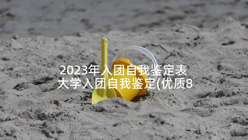 2023年入团自我鉴定表 大学入团自我鉴定(优质8篇)