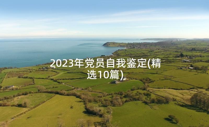 2023年党员自我鉴定(精选10篇)