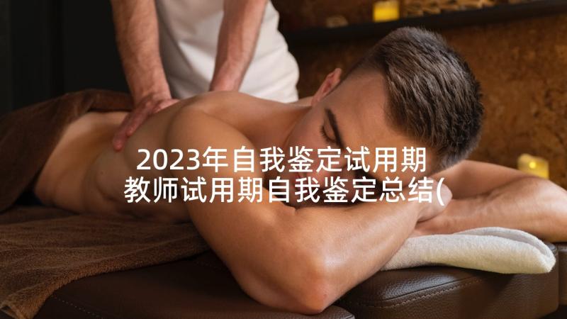 2023年自我鉴定试用期 教师试用期自我鉴定总结(大全5篇)