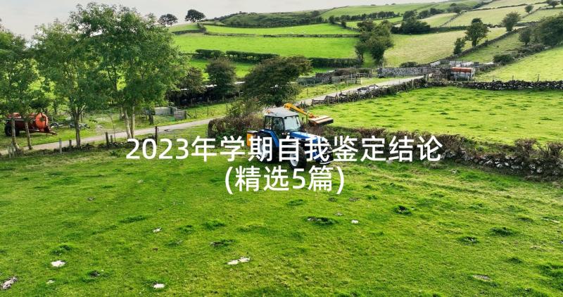 2023年学期自我鉴定结论(精选5篇)