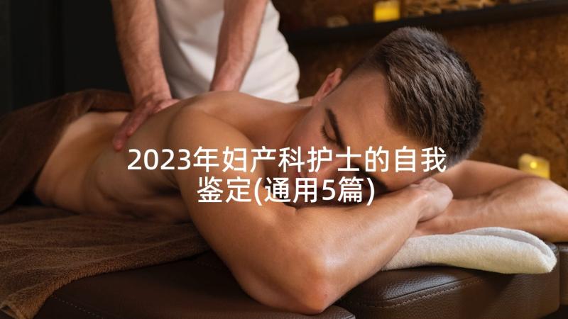 2023年妇产科护士的自我鉴定(通用5篇)