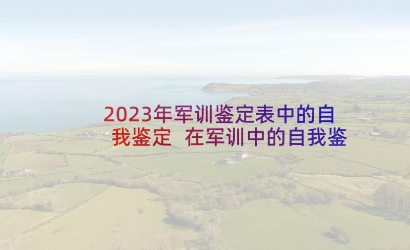 2023年军训鉴定表中的自我鉴定 在军训中的自我鉴定(模板6篇)