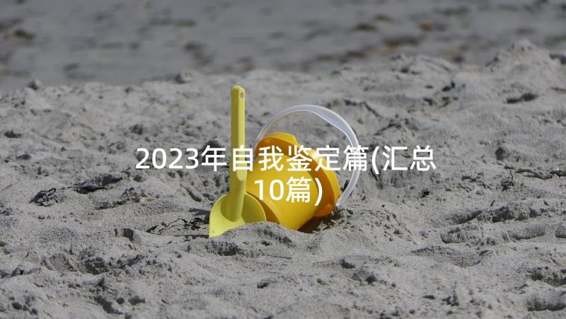 2023年自我鉴定篇(汇总10篇)