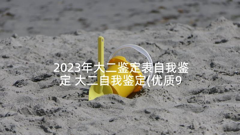 2023年大二鉴定表自我鉴定 大二自我鉴定(优质9篇)