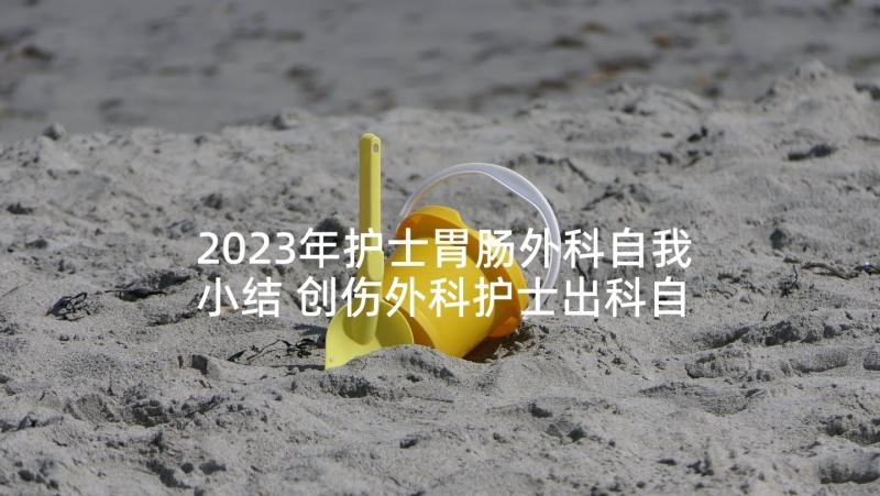 2023年护士胃肠外科自我小结 创伤外科护士出科自我鉴定(大全5篇)