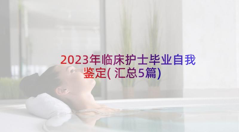 2023年临床护士毕业自我鉴定(汇总5篇)