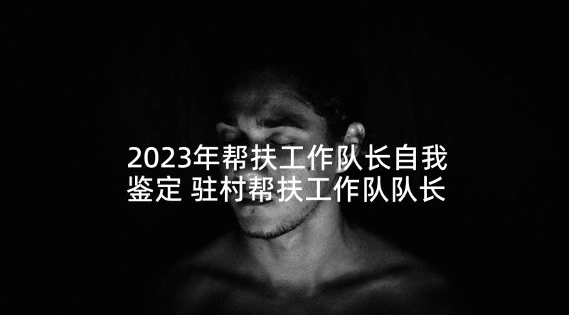 2023年帮扶工作队长自我鉴定 驻村帮扶工作队队长工作总结(模板5篇)