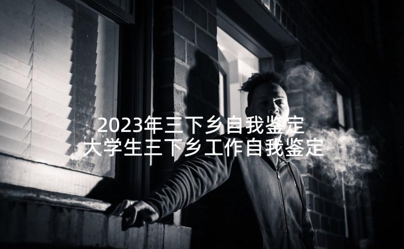 2023年三下乡自我鉴定 大学生三下乡工作自我鉴定(实用5篇)