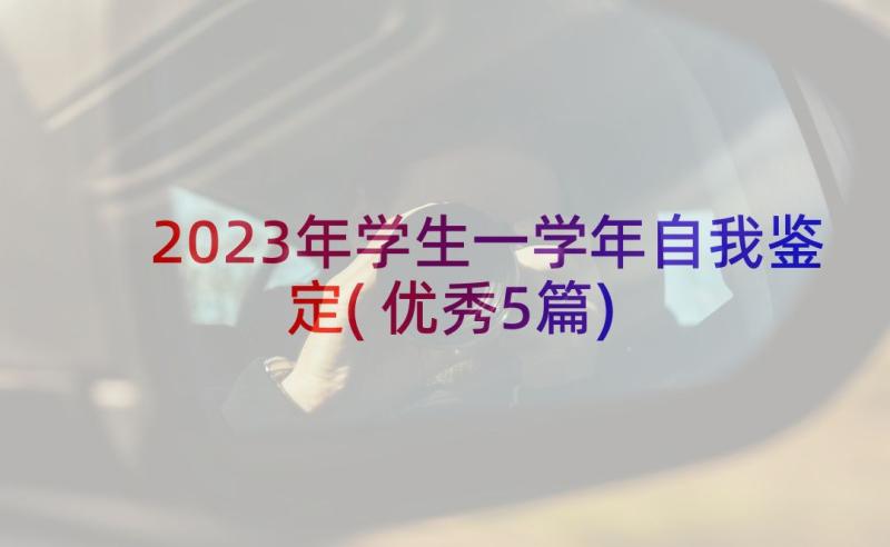 2023年学生一学年自我鉴定(优秀5篇)