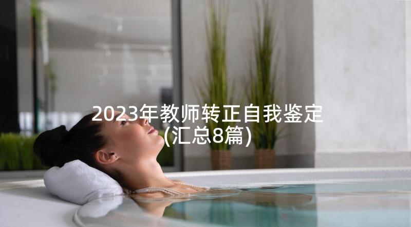 2023年教师转正自我鉴定(汇总8篇)