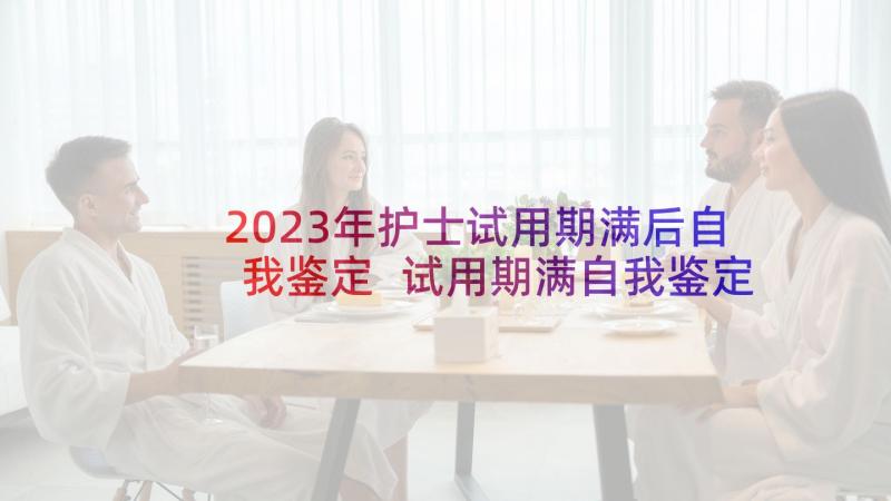 2023年护士试用期满后自我鉴定 试用期满自我鉴定(通用10篇)