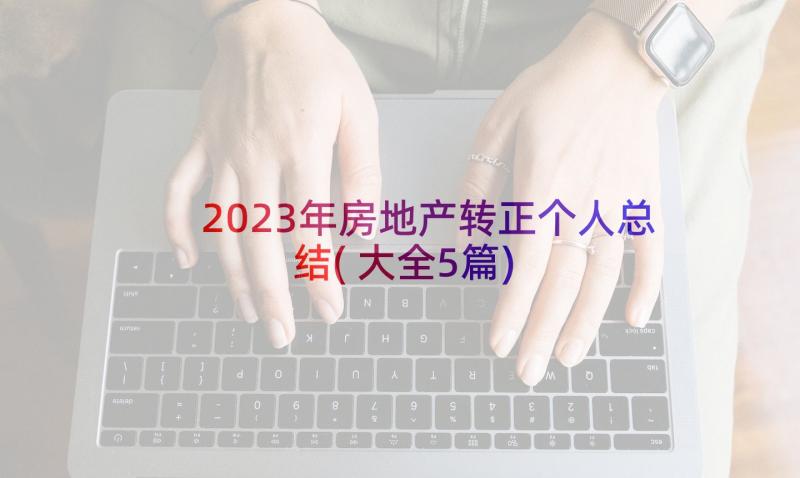 2023年房地产转正个人总结(大全5篇)