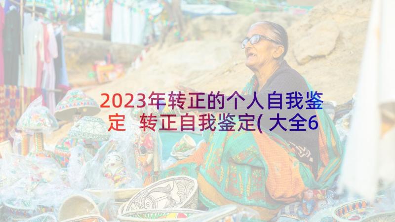 2023年转正的个人自我鉴定 转正自我鉴定(大全6篇)