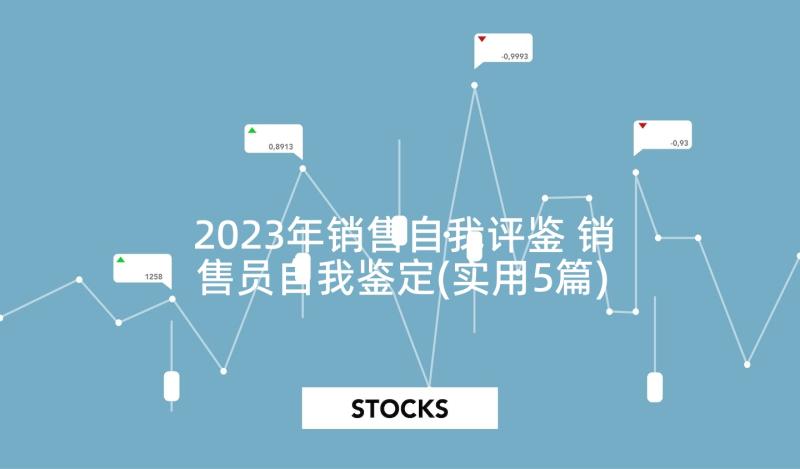 2023年销售自我评鉴 销售员自我鉴定(实用5篇)