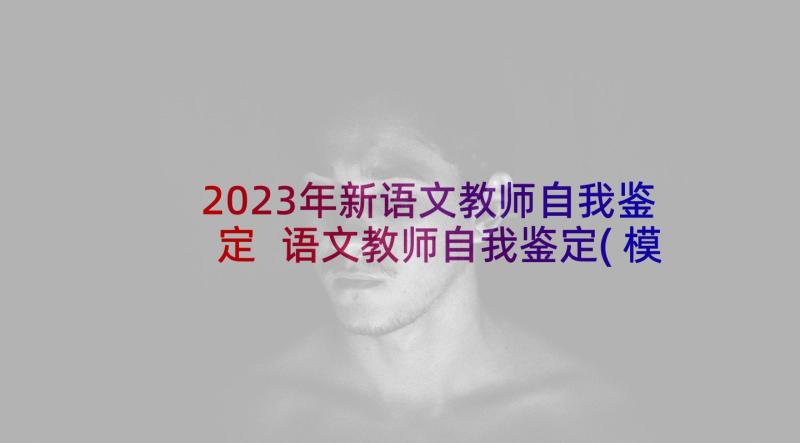 2023年新语文教师自我鉴定 语文教师自我鉴定(模板6篇)