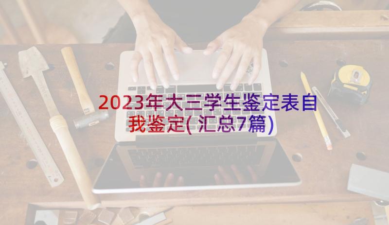 2023年大三学生鉴定表自我鉴定(汇总7篇)