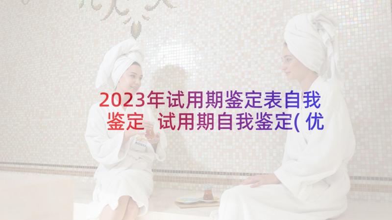 2023年试用期鉴定表自我鉴定 试用期自我鉴定(优秀8篇)