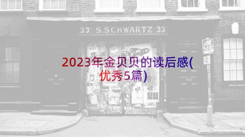 2023年金贝贝的读后感(优秀5篇)