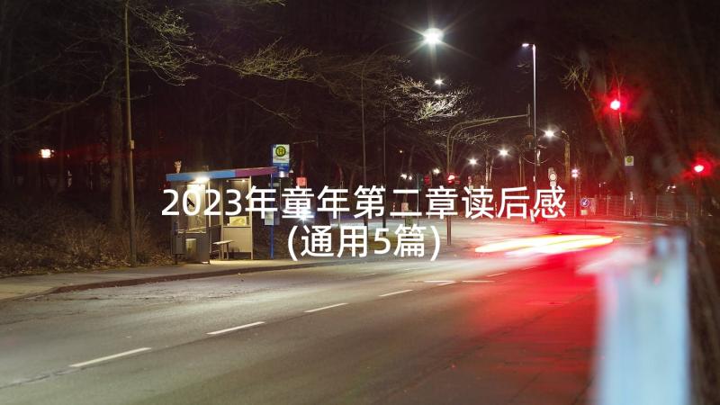 2023年童年第二章读后感(通用5篇)