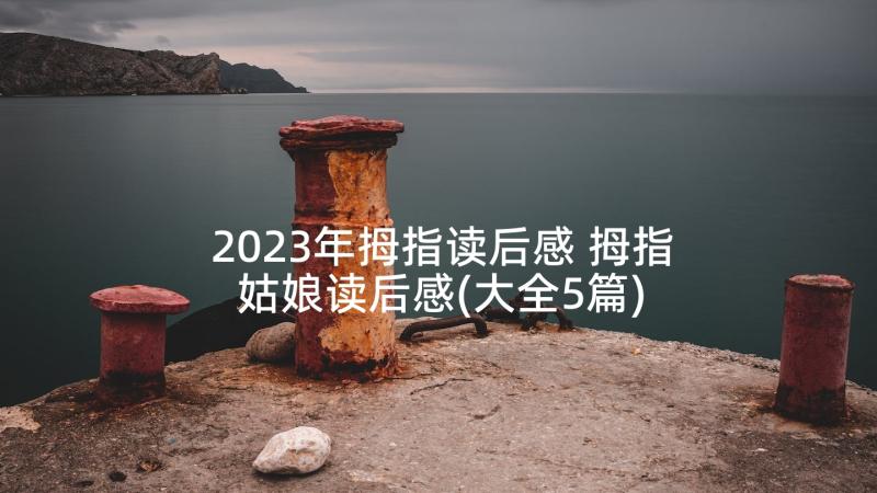 2023年拇指读后感 拇指姑娘读后感(大全5篇)