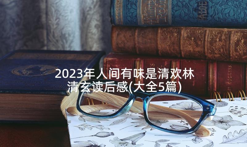 2023年人间有味是清欢林清玄读后感(大全5篇)