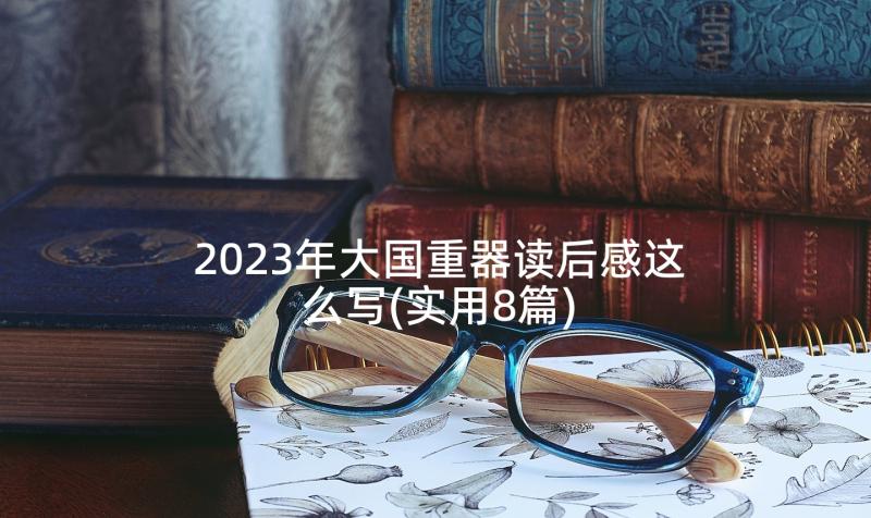 2023年大国重器读后感这么写(实用8篇)