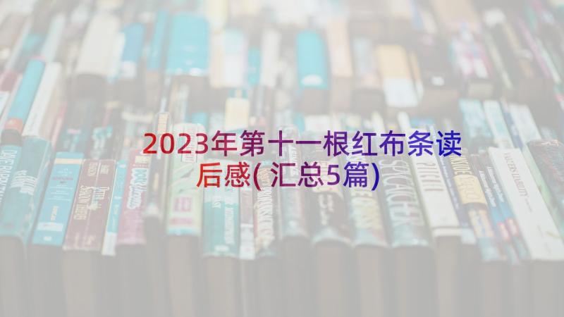 2023年第十一根红布条读后感(汇总5篇)