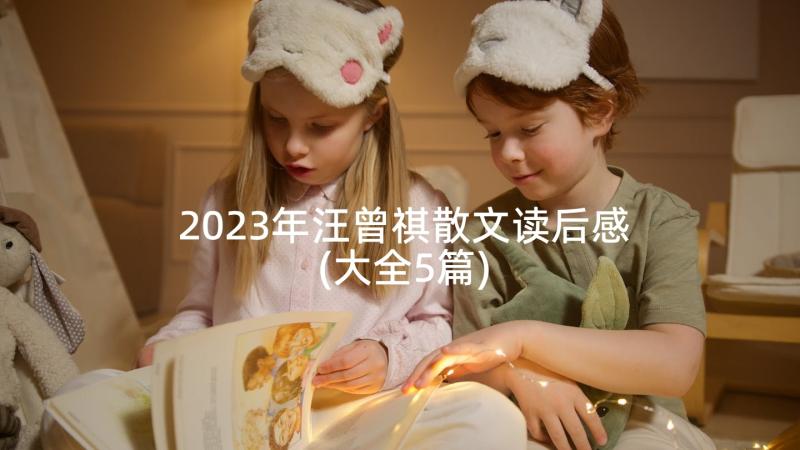 2023年汪曾祺散文读后感(大全5篇)