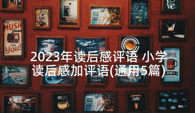 2023年读后感评语 小学读后感加评语(通用5篇)