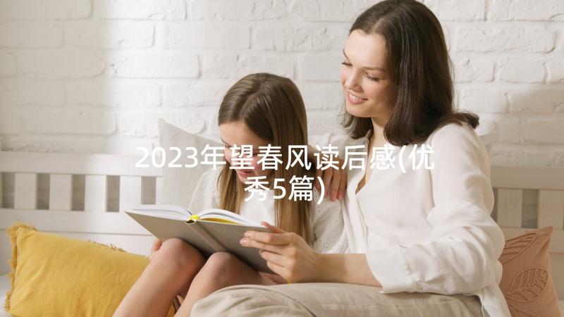 2023年望春风读后感(优秀5篇)