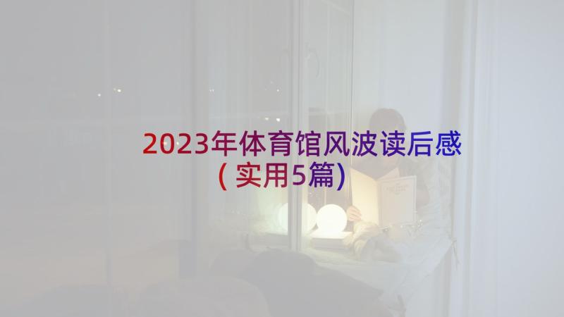 2023年体育馆风波读后感(实用5篇)