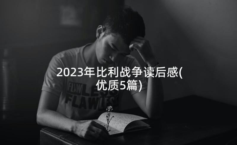 2023年比利战争读后感(优质5篇)