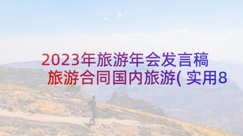 2023年旅游年会发言稿 旅游合同国内旅游(实用8篇)