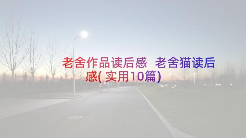 老舍作品读后感 老舍猫读后感(实用10篇)