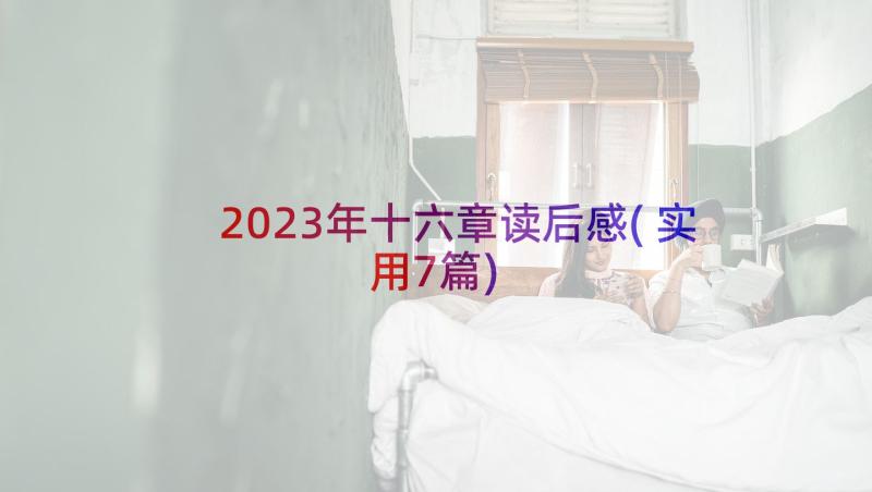 2023年十六章读后感(实用7篇)