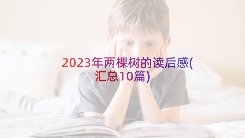 2023年两棵树的读后感(汇总10篇)