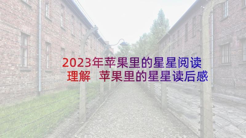 2023年苹果里的星星阅读理解 苹果里的星星读后感(优质5篇)