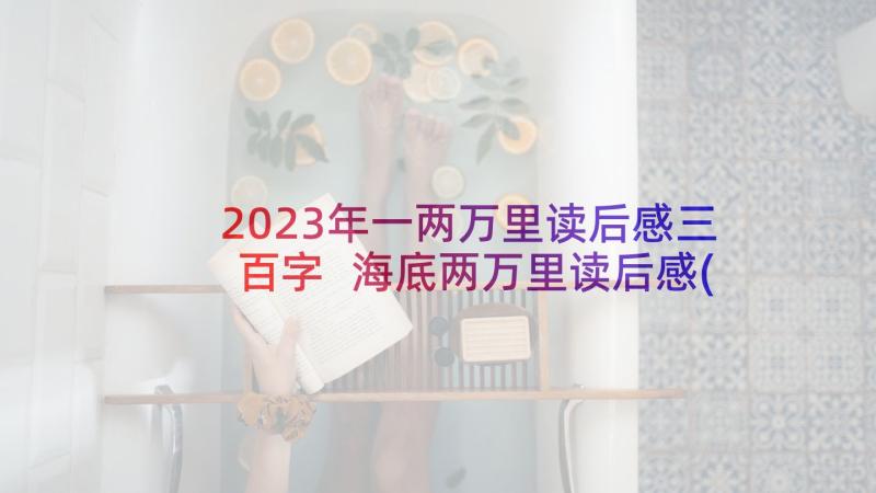 2023年一两万里读后感三百字 海底两万里读后感(汇总6篇)