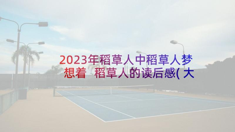 2023年稻草人中稻草人梦想着 稻草人的读后感(大全5篇)