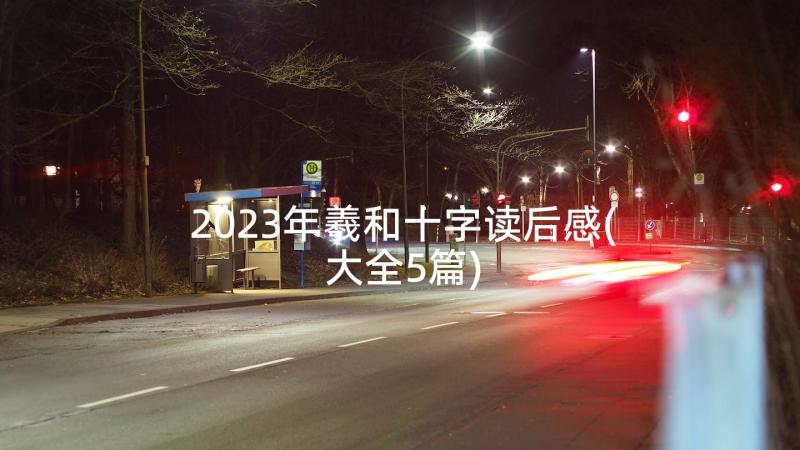 2023年羲和十字读后感(大全5篇)