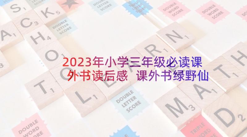 2023年小学三年级必读课外书读后感 课外书绿野仙踪读后感三年级(模板5篇)