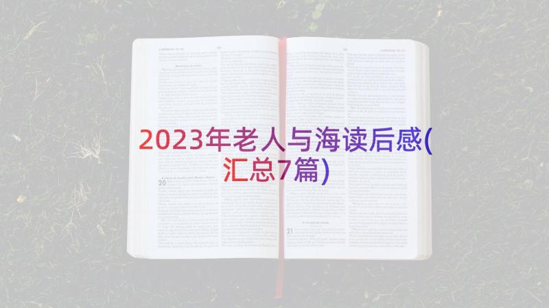 2023年老人与海读后感(汇总7篇)