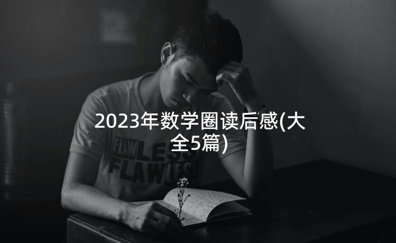 2023年数学圈读后感(大全5篇)