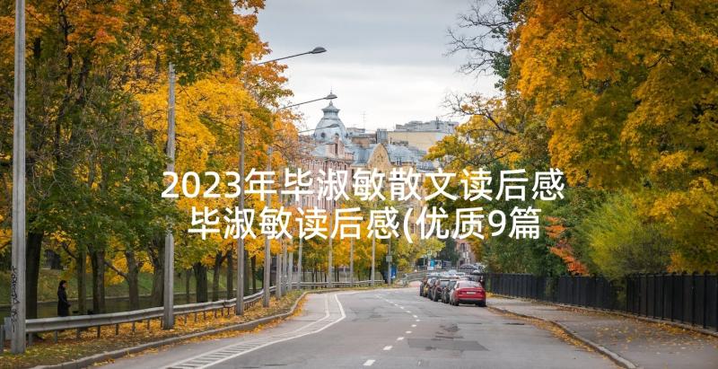 2023年毕淑敏散文读后感 毕淑敏读后感(优质9篇)