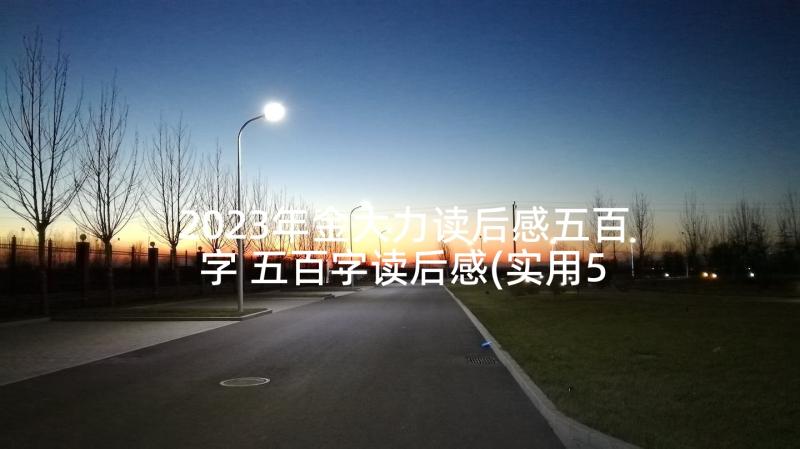 2023年金大力读后感五百字 五百字读后感(实用5篇)