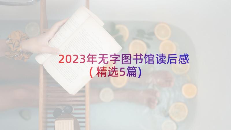 2023年无字图书馆读后感(精选5篇)